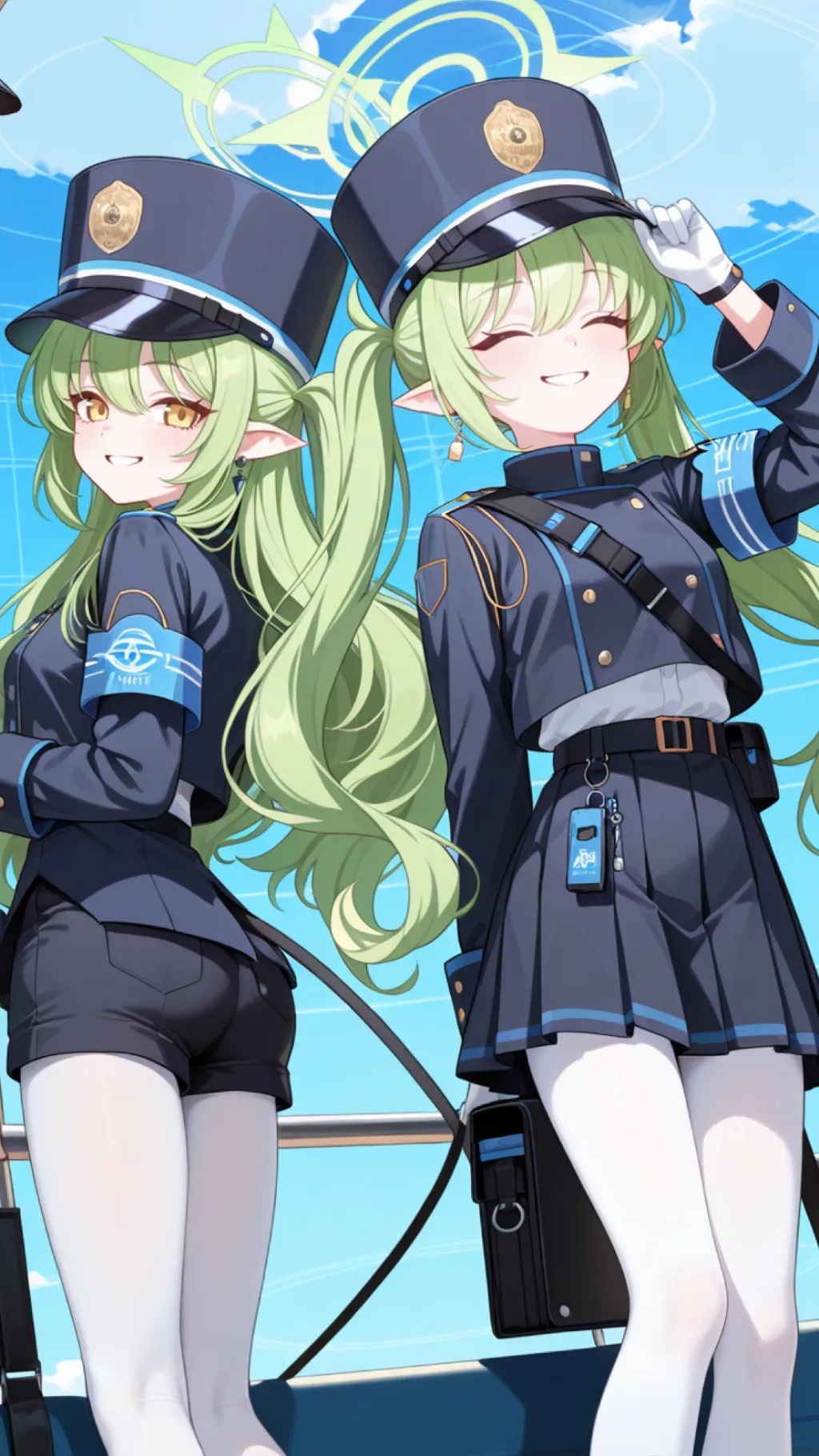 ai character: Hikari & Nozomi🚂 background
