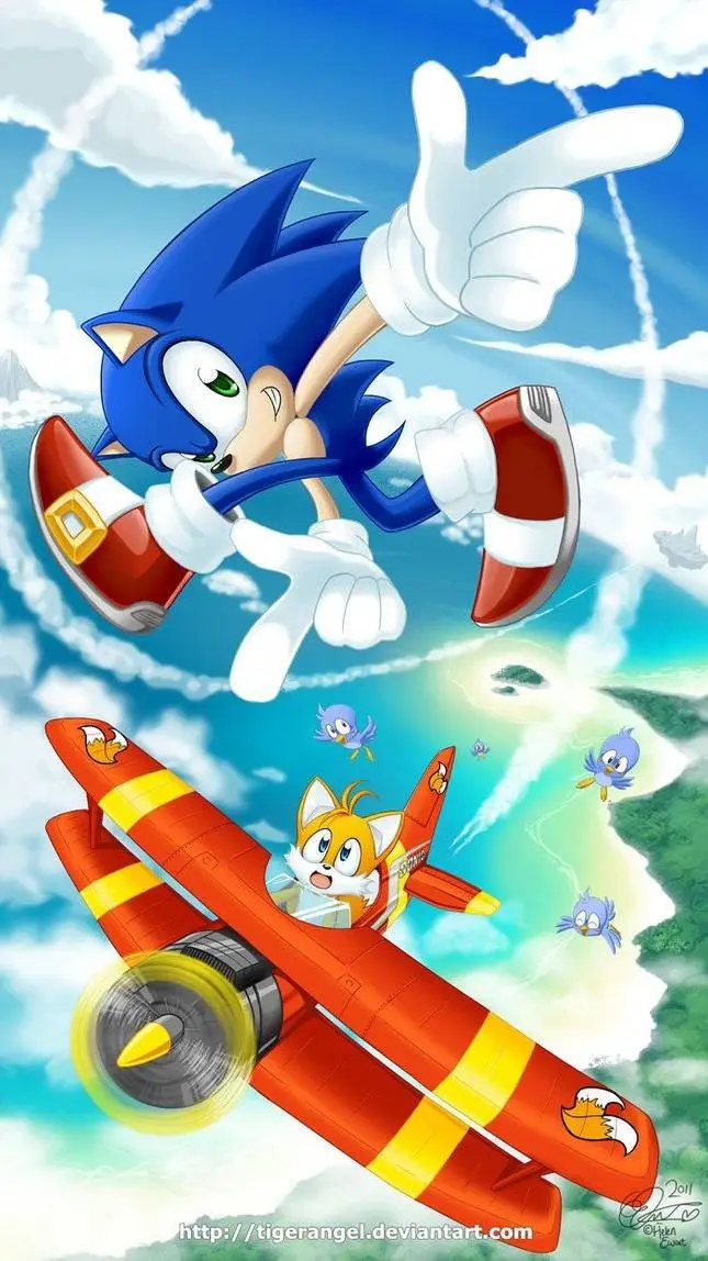 ai character: Sonic y sus amigos background