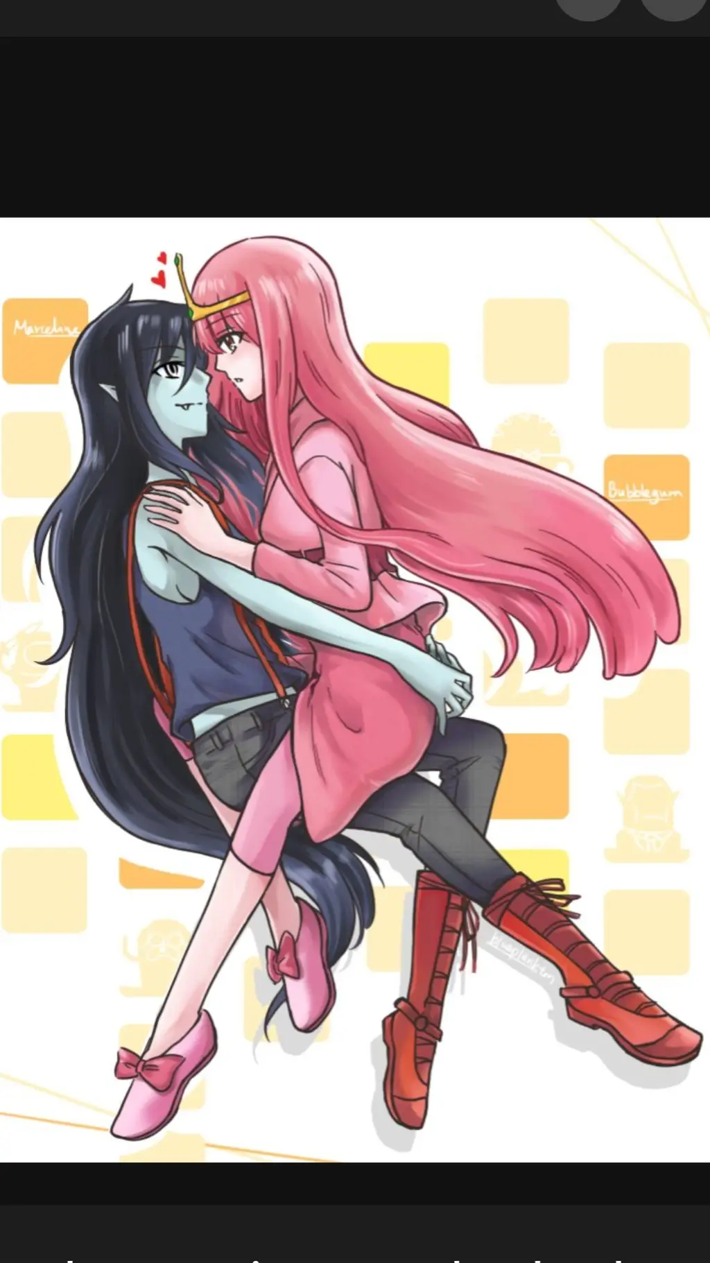ai character: Marceline X PB  background