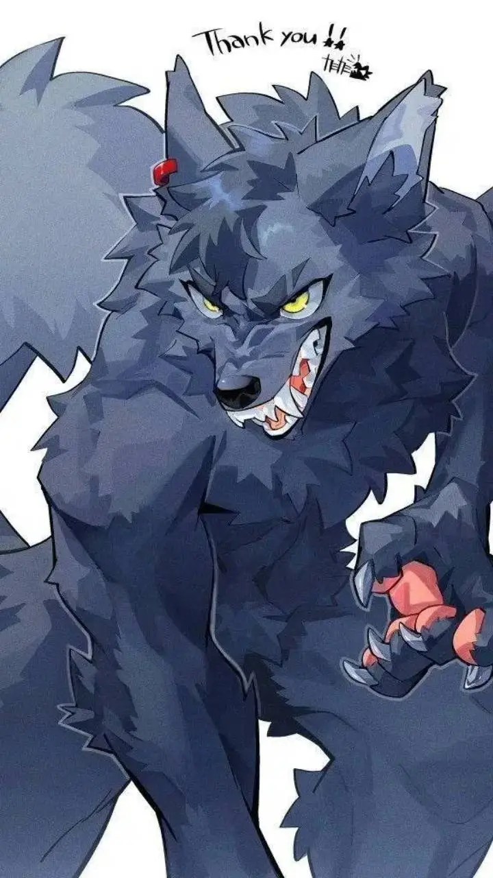 ai character: Último lobo sangre background