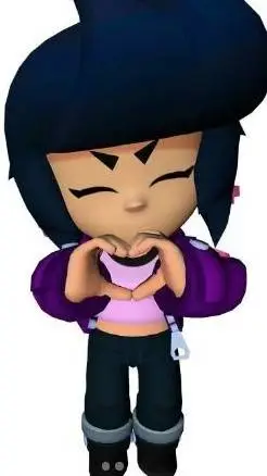 ai character: Bibi Brawl Stars background