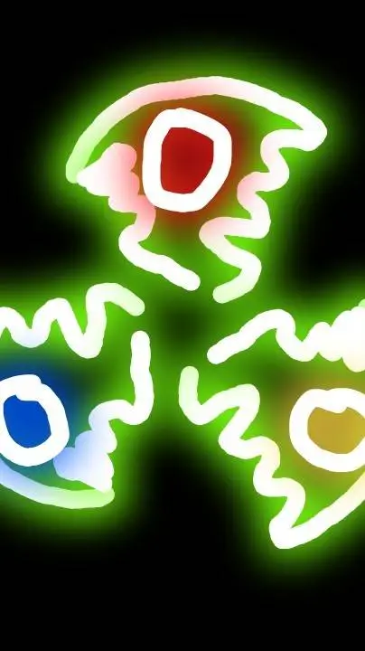 ai character: figet Spinner glow background