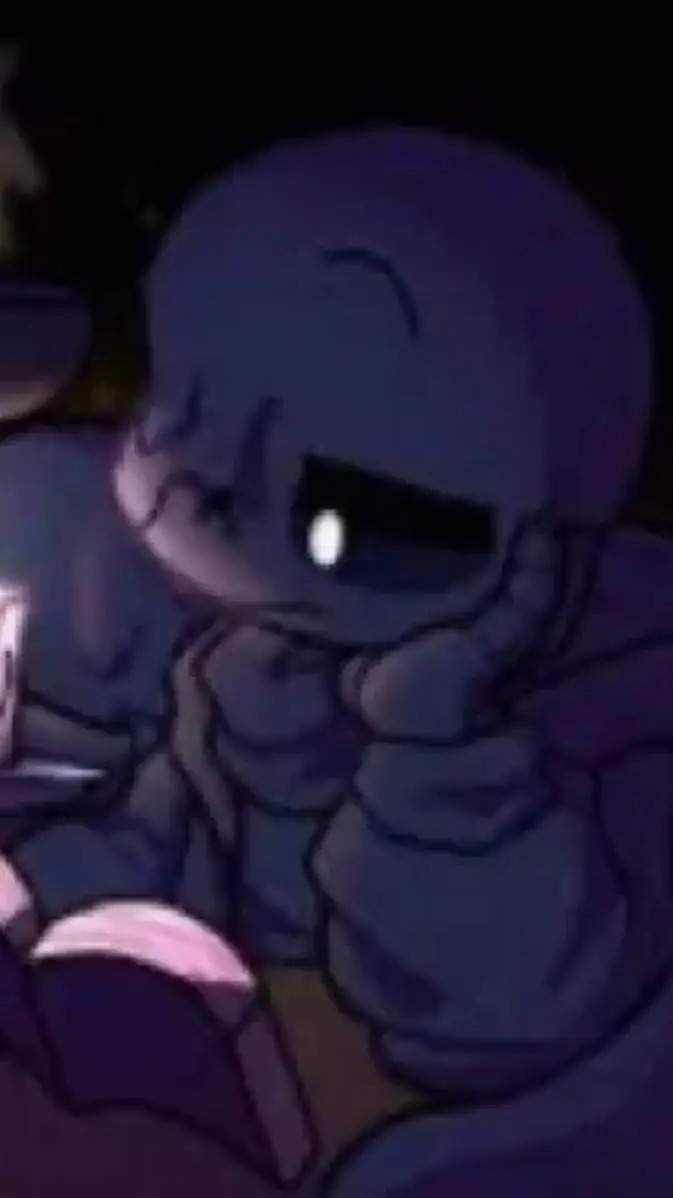 ai character: nightmare sans.  background