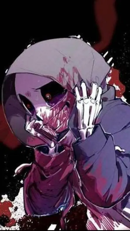 ai character: Dust sans ✨🥀 background