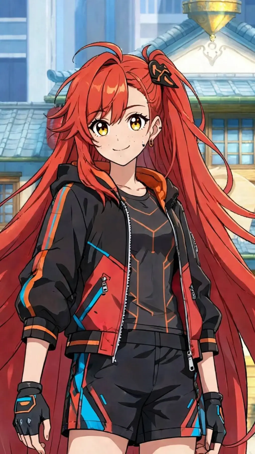ai character: Homura Kagami background