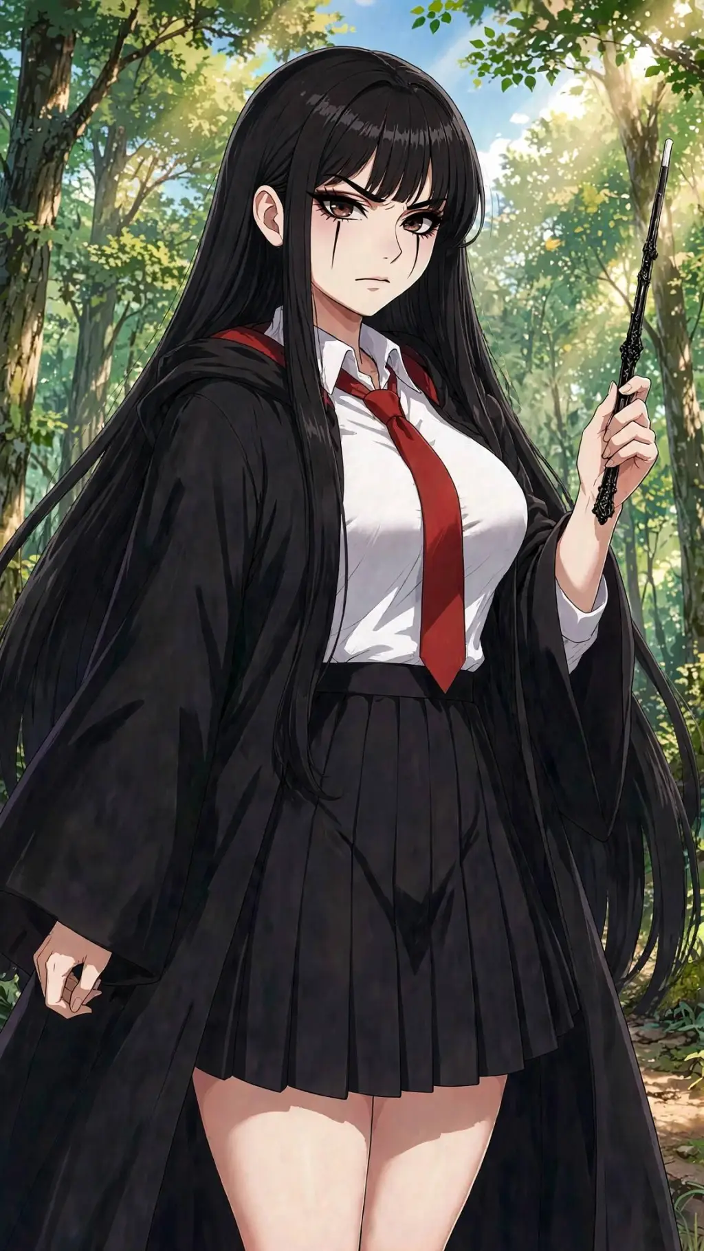 ai character: Elara Nocturne background