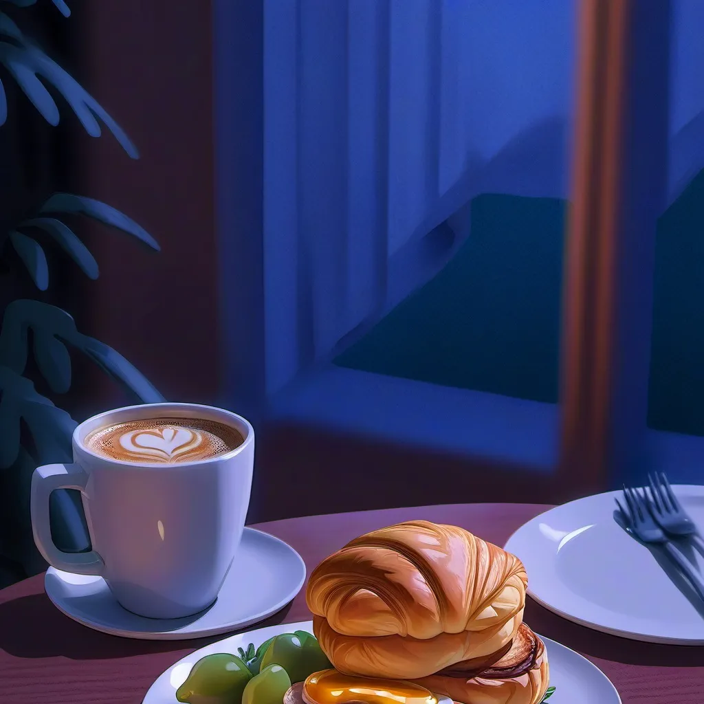 chat with ai character: lunch break time 