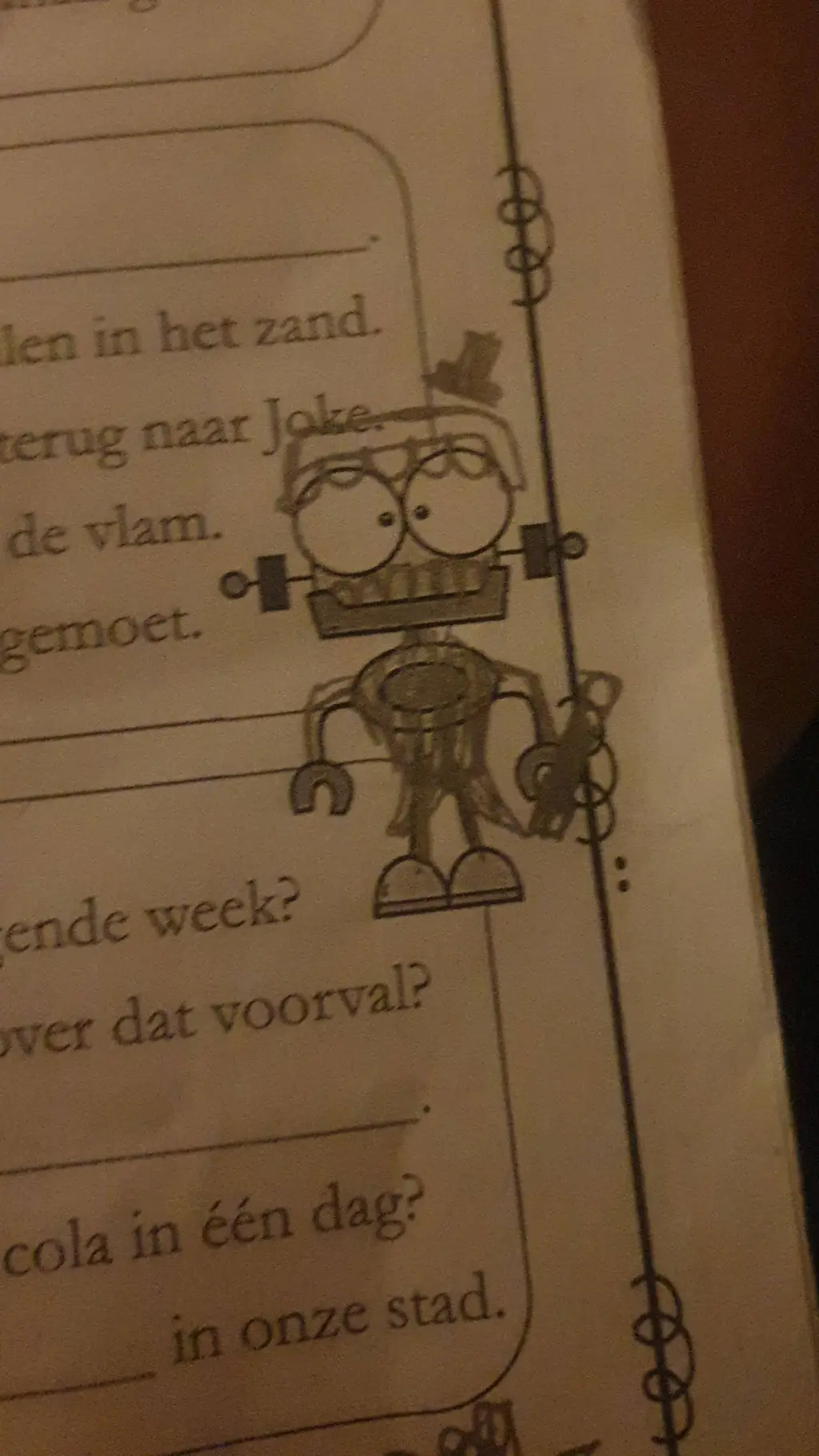 ai character: slaapfeestje klas  background