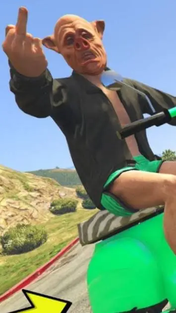 ai character: Porkmodz  background