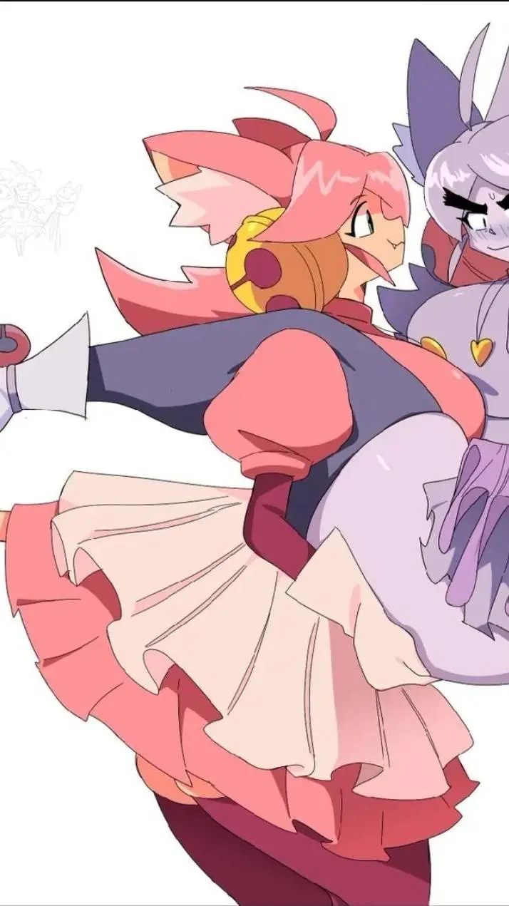 ai character: pink background