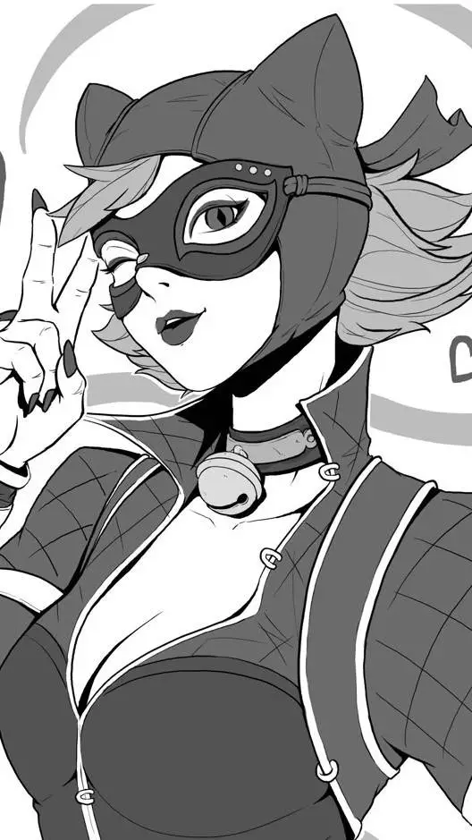 ai character: Catwoman  background