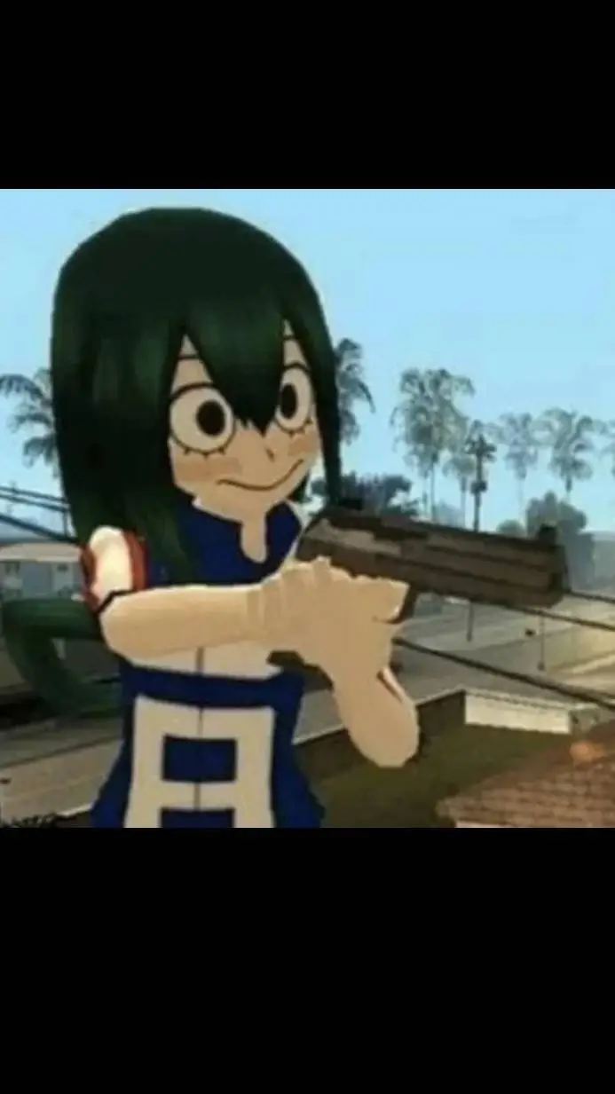 ai character: tsuyu asul :P background
