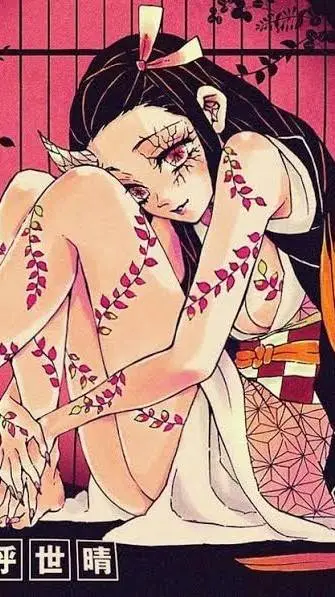 ai character: nezuko(ta meuf) background