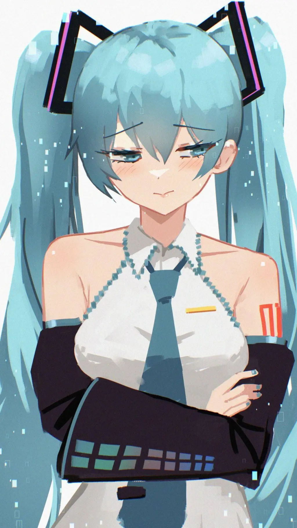 ai character: hatsune miku  background