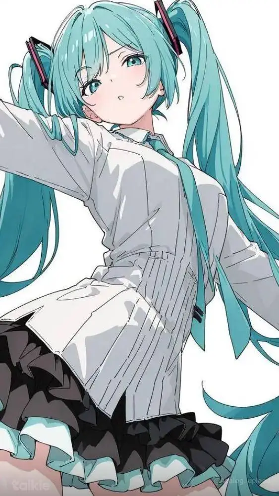 ai character: Hatsune Miku  background