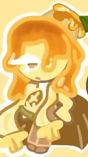 ai character: Créme Caramel background