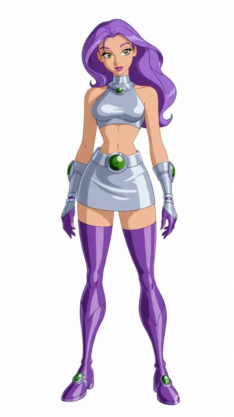 ai character: Purple Nebula background