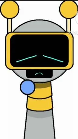 ai character: funbot sad background