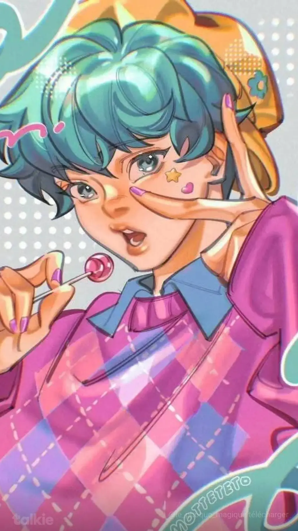 ai character: Baby saja background