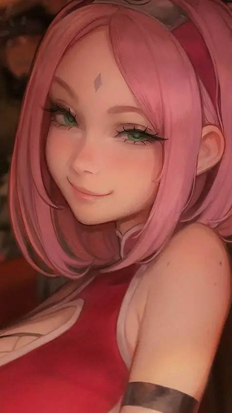 ai character: Sakura Haruno🌸 background