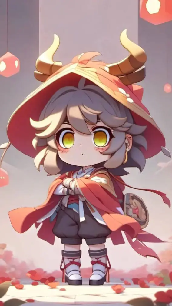 ai character: lil Mushroom girl background