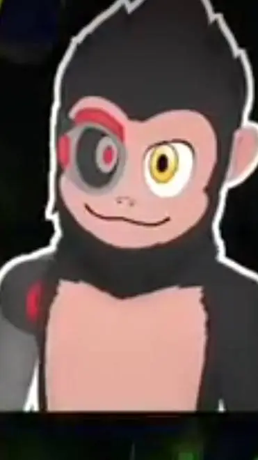 ai character: Cyberchimp background