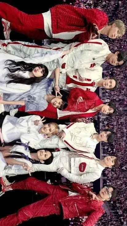 ai character: BTS x Blackpink  background