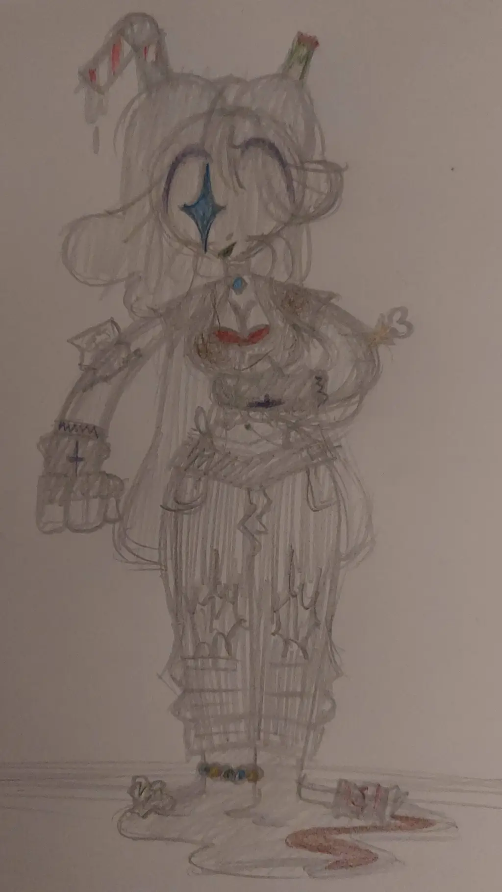 ai character: scrap (garbage) background