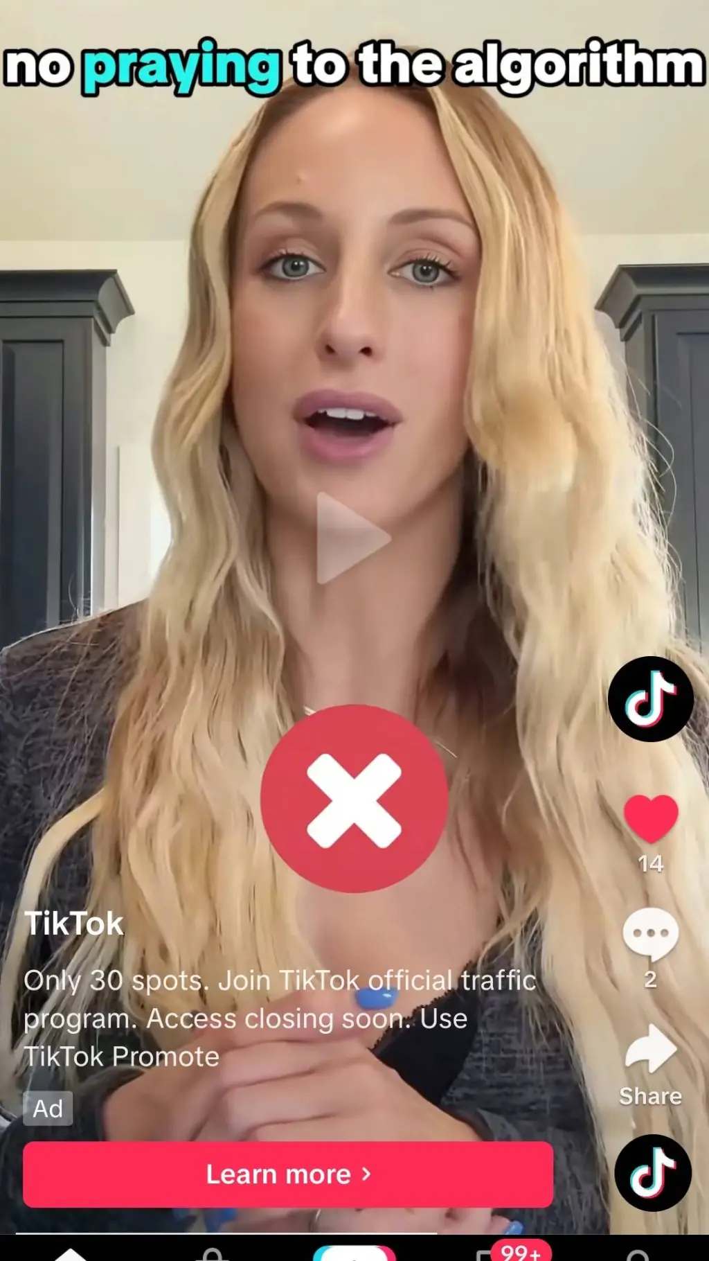 ai character: tiktok AI advert background