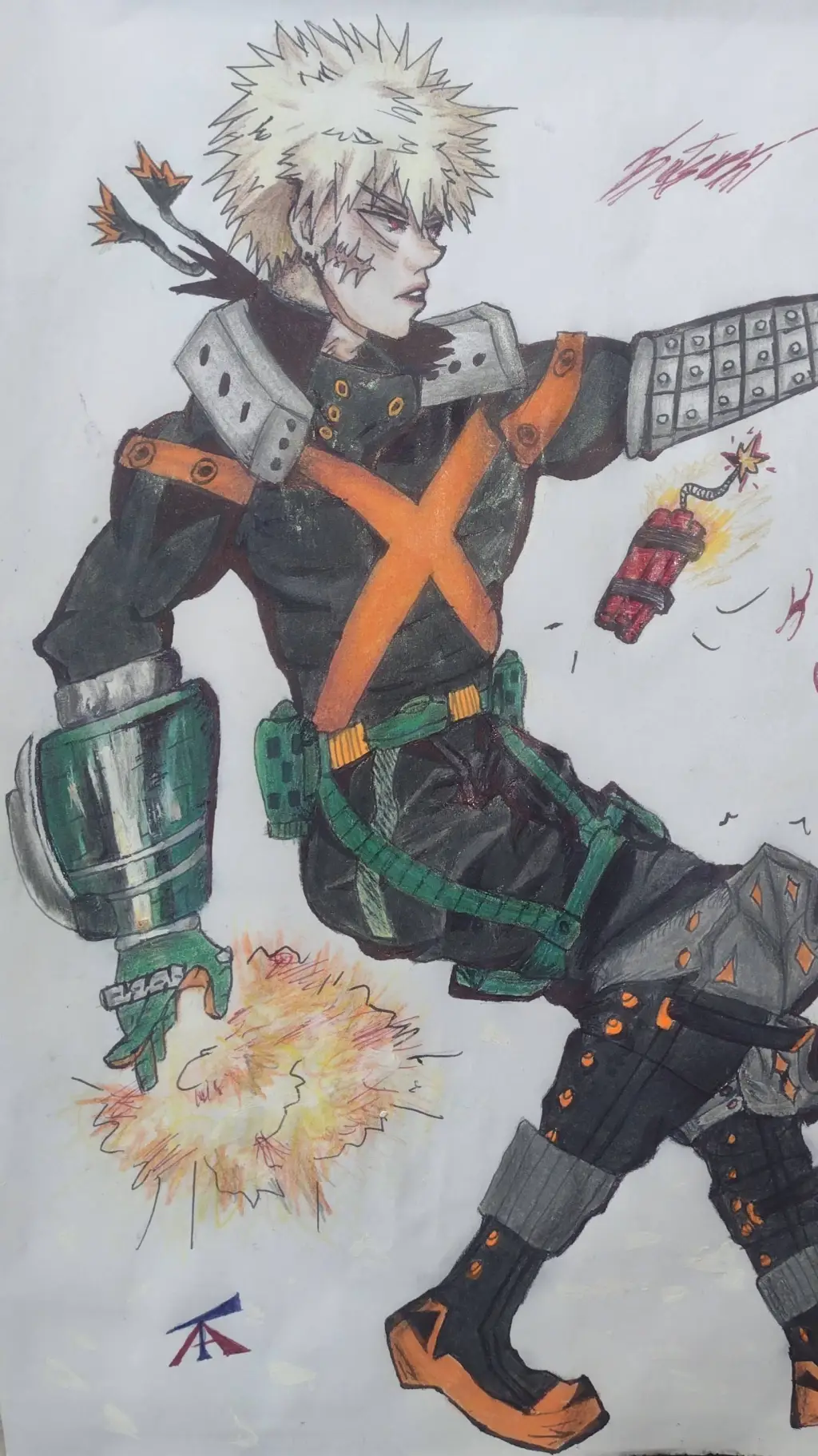 ai character: Bakugo - WAR background