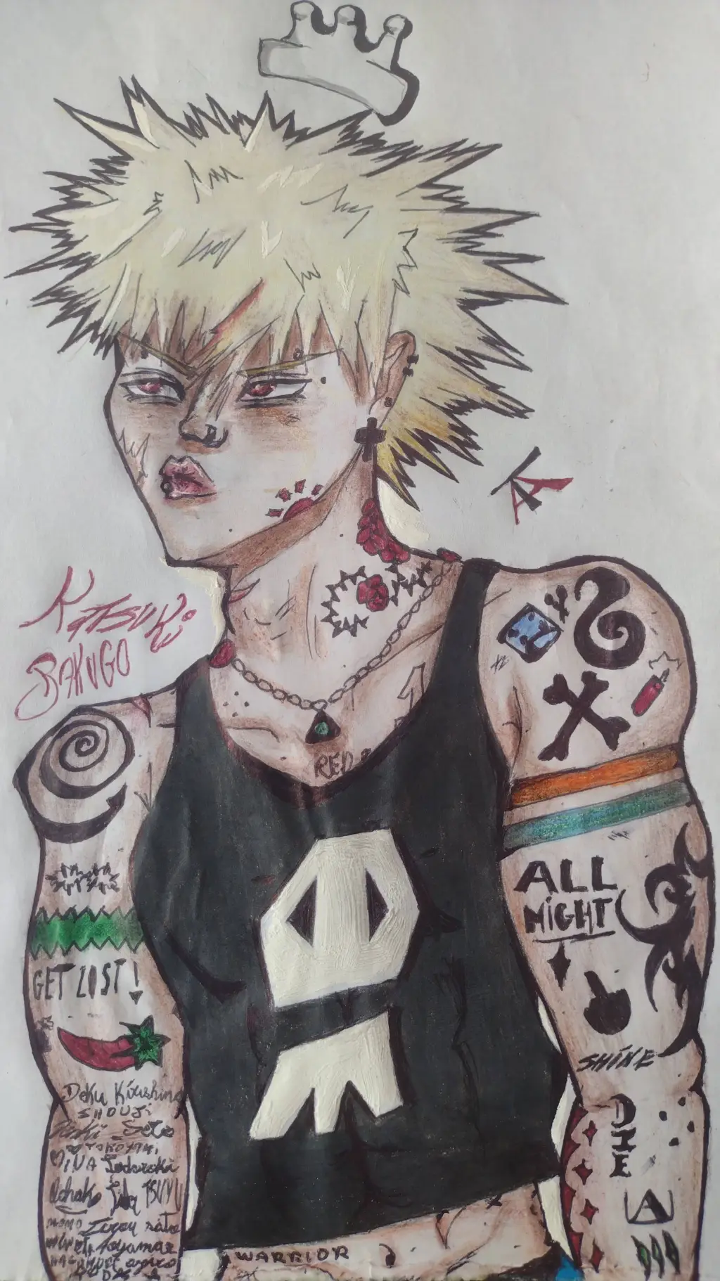 ai character: Bakugo Katsuki 🥁 background