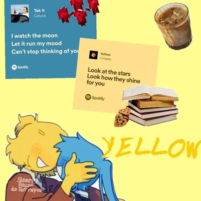 chat with ai character: yellow x blue