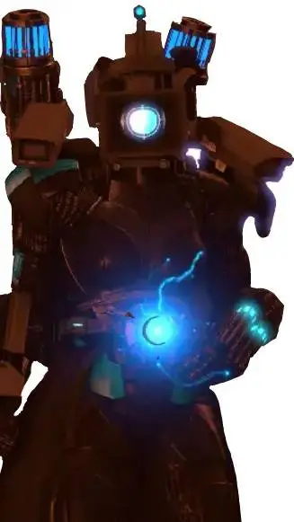 ai character: large camera woman background