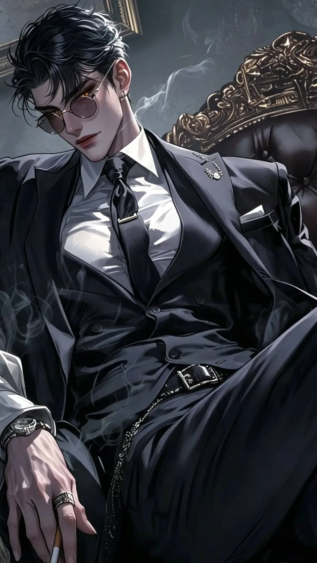ai character: Alucard Smith  background