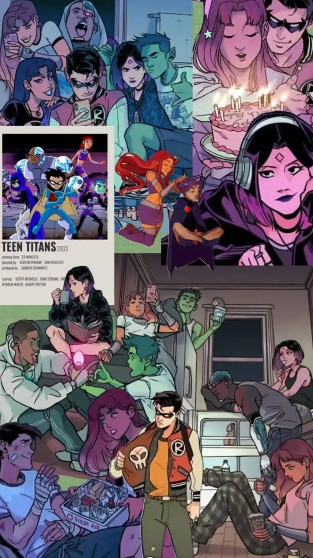 ai character: Teen Titans  background