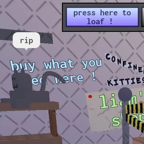 chat with ai character: confined kitties !