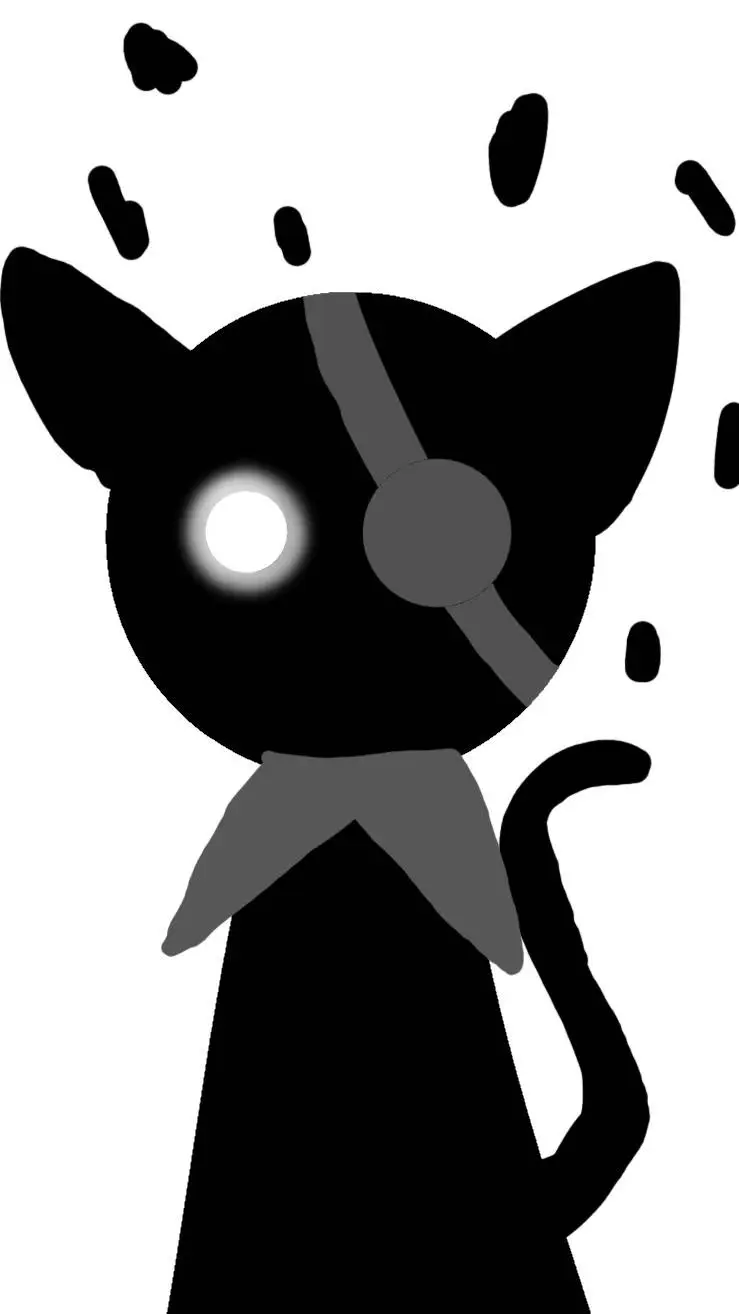 ai character: glitch virus background