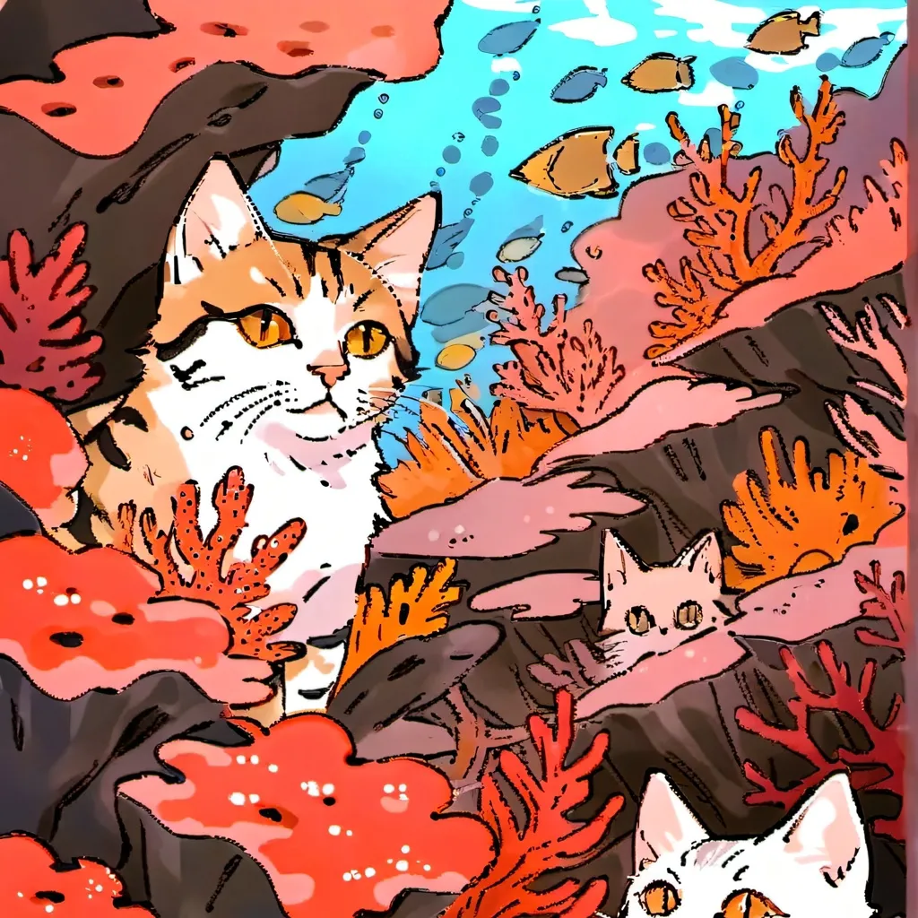 chat with ai character: underwater felines