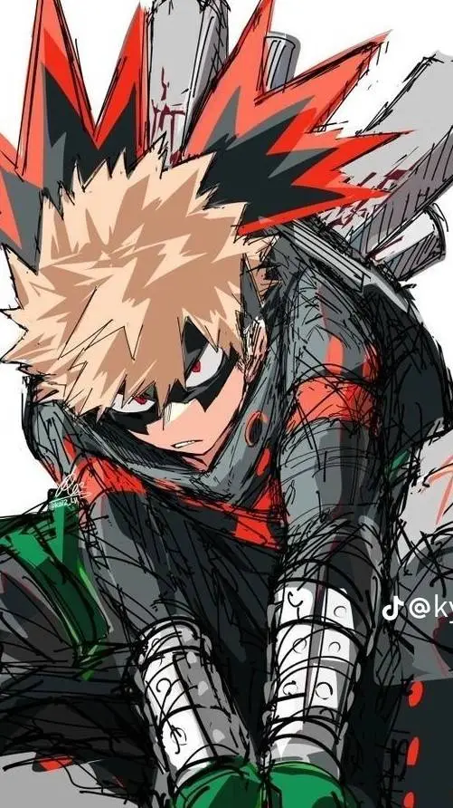 ai character: Katsuki Bakugo  background