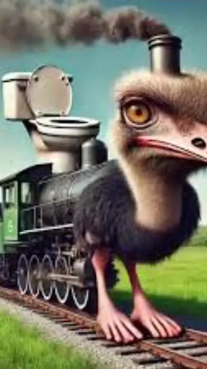 ai character: treno struzzo  background