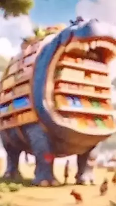 ai character: hipopotamino  background