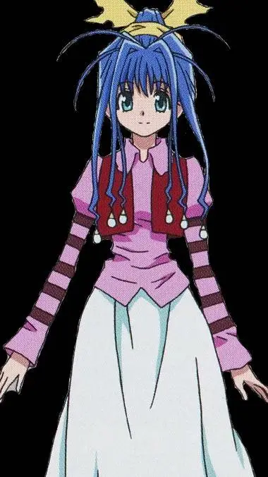 ai character: neon background