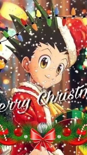 ai character: HXH Christmas  background