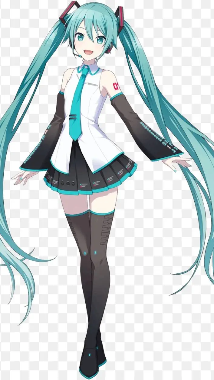 ai character: Miku  background