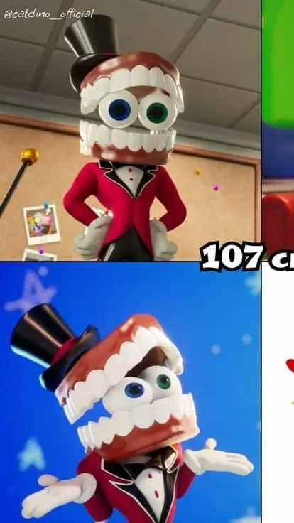 ai character: Caine XD  background