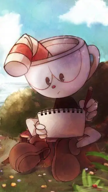 ai character: Cuphead background