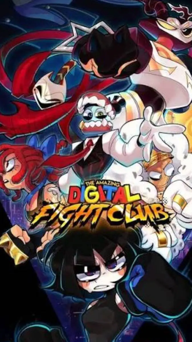 ai character: digital circus background