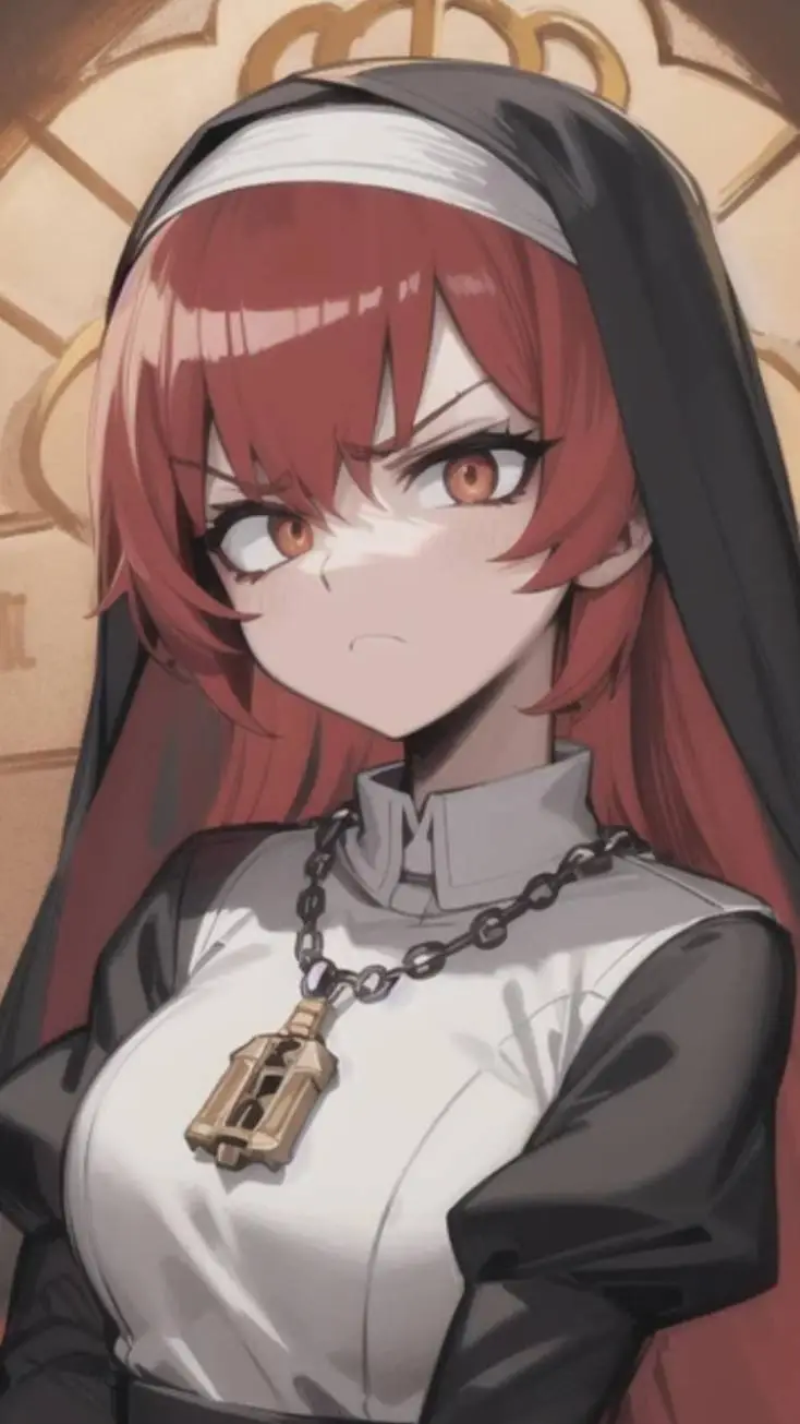 ai character: Giselle la monja background