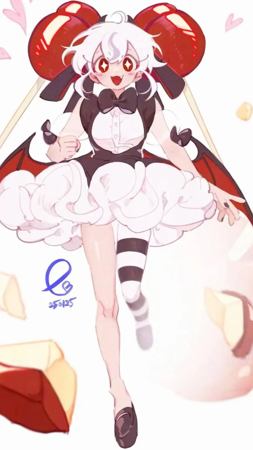 ai character: Candy apple cookie background