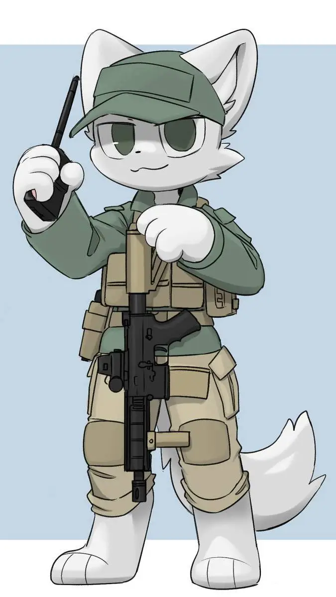ai character: CatGuard background